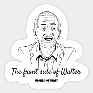 The front side of Walter - double sided Sticker